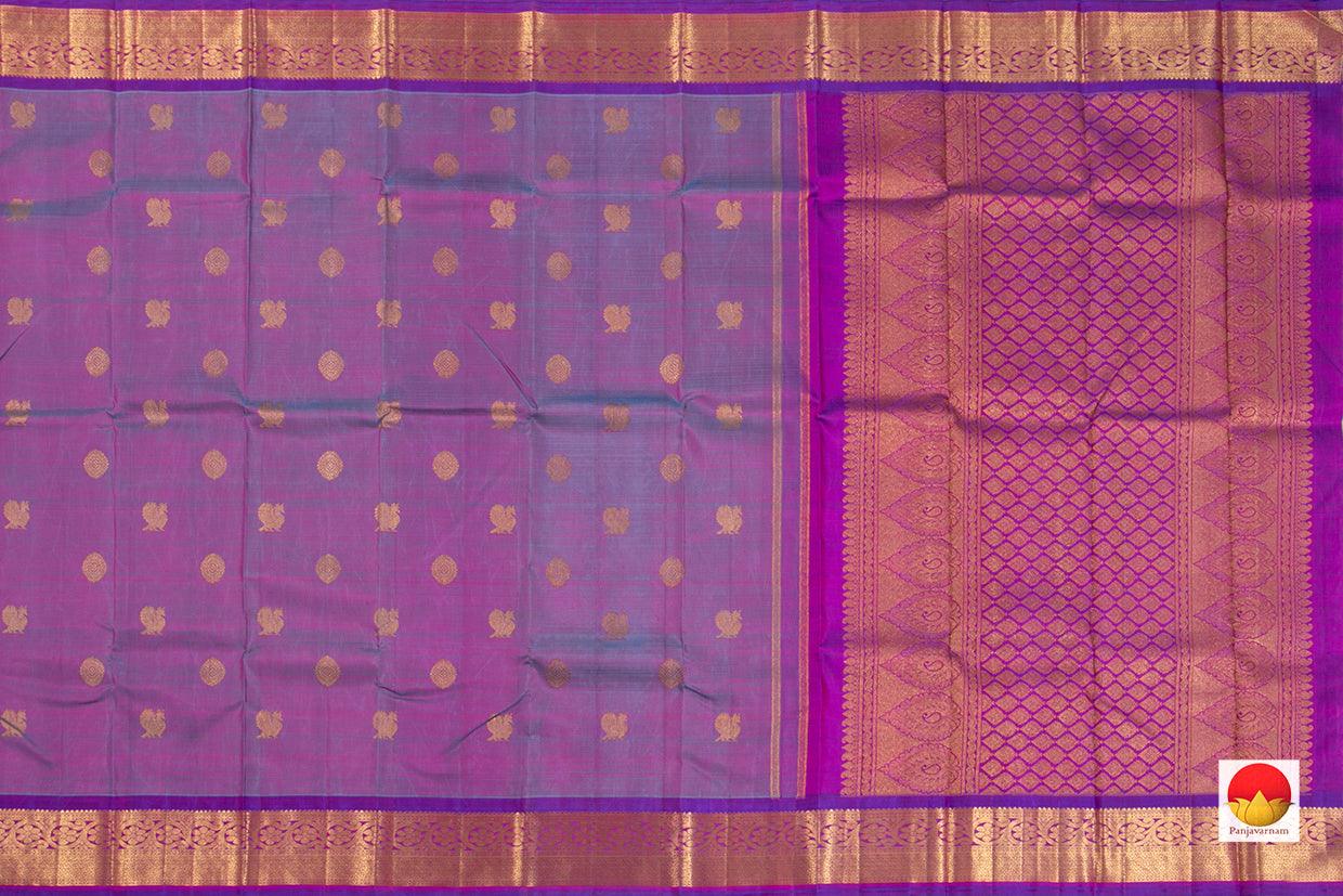 Kanchipuram Silk Saree - Handwoven Pure Silk - Pure Zari - PV NYC 183 - Silk Sari - Panjavarnam