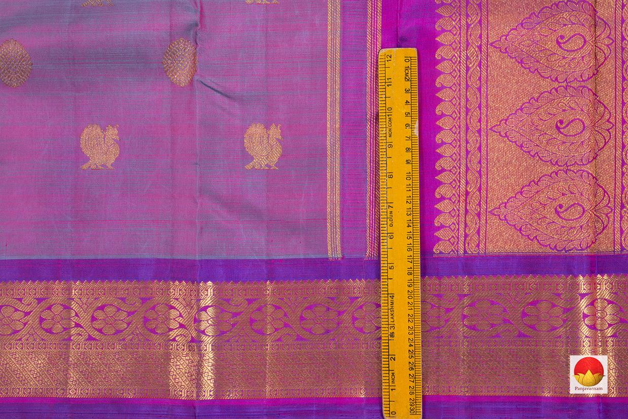 Kanchipuram Silk Saree - Handwoven Pure Silk - Pure Zari - PV NYC 183 - Silk Sari - Panjavarnam