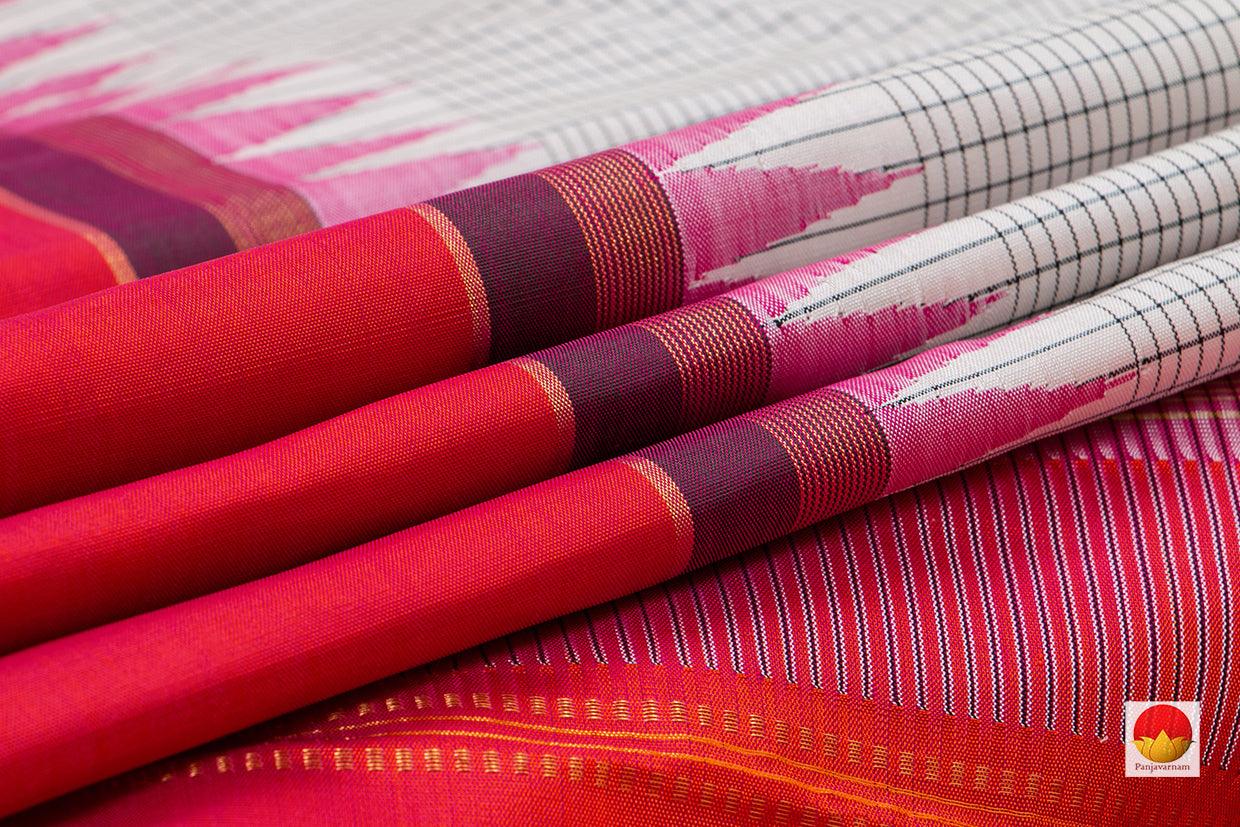Kanchipuram Silk Saree - Handwoven Pure Silk - Pure Zari - PV NYC 184 - Saris & Lehengas - Panjavarnam