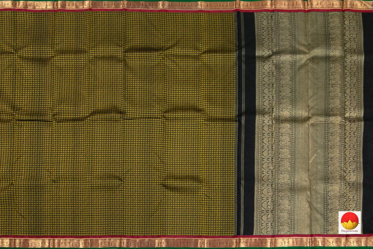 Kanchipuram Silk Saree - Handwoven Pure Silk - Pure Zari - PV NYC 192 - Silk Sari - Panjavarnam