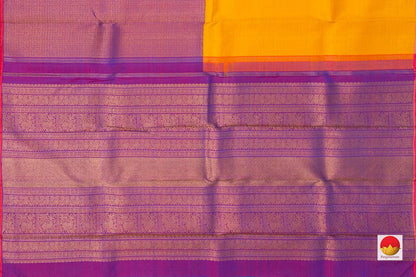 Kanchipuram Silk Saree - Handwoven Pure Silk - Pure Zari - PV NYC 194 - Silk Sari - Panjavarnam