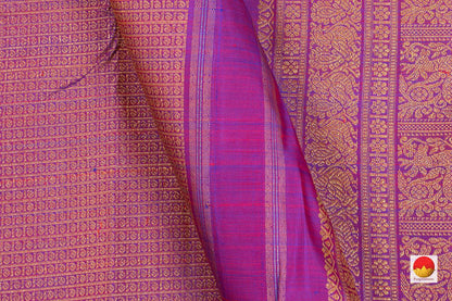 Kanchipuram Silk Saree - Handwoven Pure Silk - Pure Zari - PV NYC 194 - Silk Sari - Panjavarnam PV NYC 194