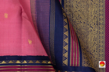 Kanchipuram Silk Saree - Handwoven Pure Silk - Pure Zari - PV NYC 196 - Silk Sari - Panjavarnam