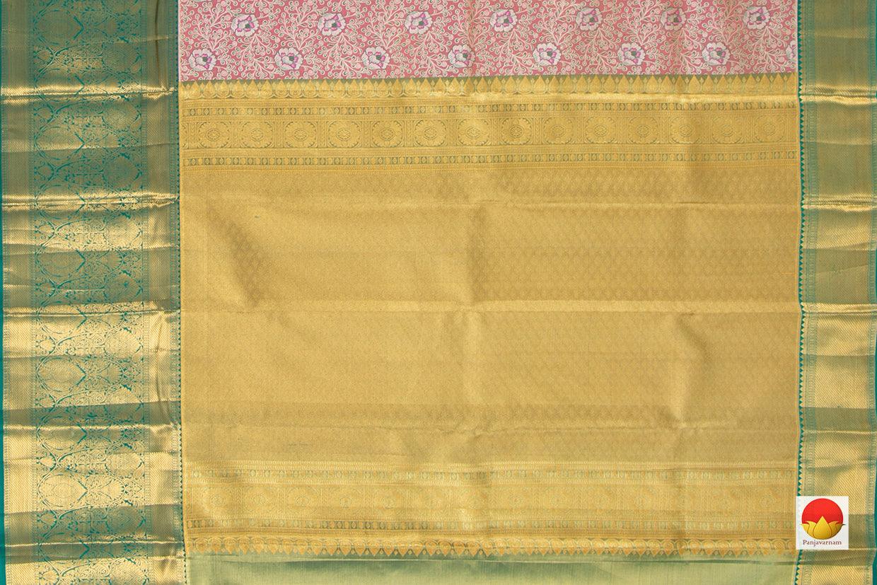 Kanchipuram Silk Saree - Handwoven Pure Silk - Pure Zari - PV NYC 207 - Silk Sari - Panjavarnam