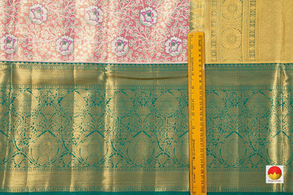 Kanchipuram Silk Saree - Handwoven Pure Silk - Pure Zari - PV NYC 207 - Silk Sari - Panjavarnam