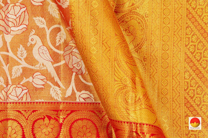 Kanchipuram Silk Saree - Handwoven Pure Silk - Pure Zari - PV NYC 209 - Silk Sari - Panjavarnam PV NYC 209