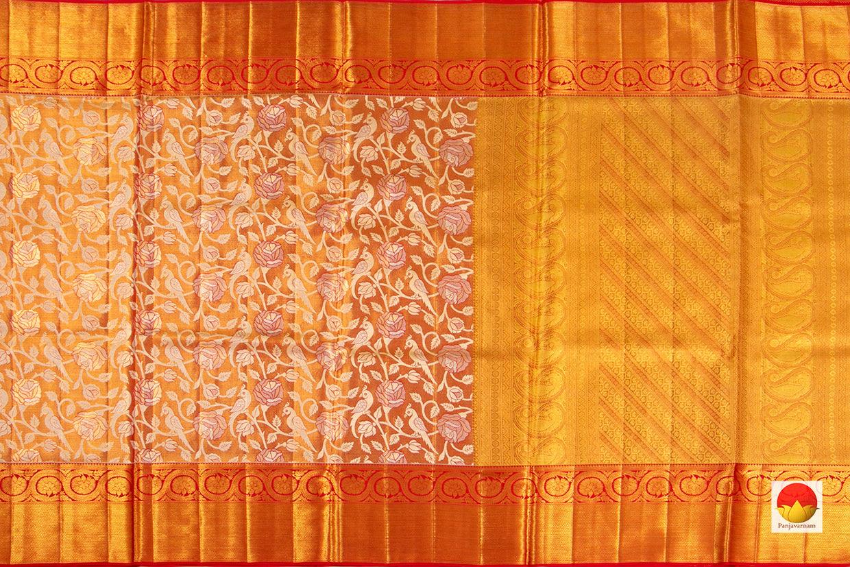 Kanchipuram Silk Saree - Handwoven Pure Silk - Pure Zari - PV NYC 209 - Silk Sari - Panjavarnam PV NYC 209