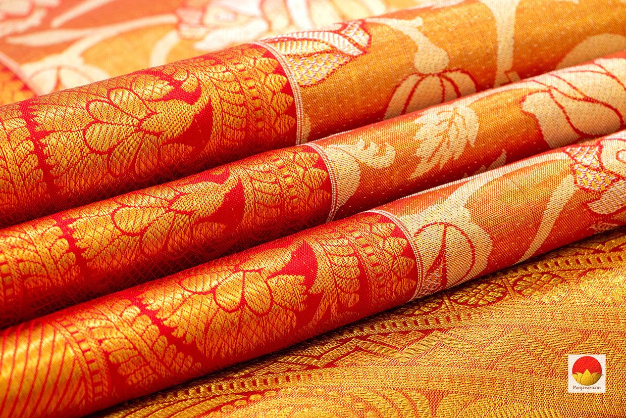 Kanchipuram Silk Saree - Handwoven Pure Silk - Pure Zari - PV NYC 209 - Silk Sari - Panjavarnam PV NYC 209