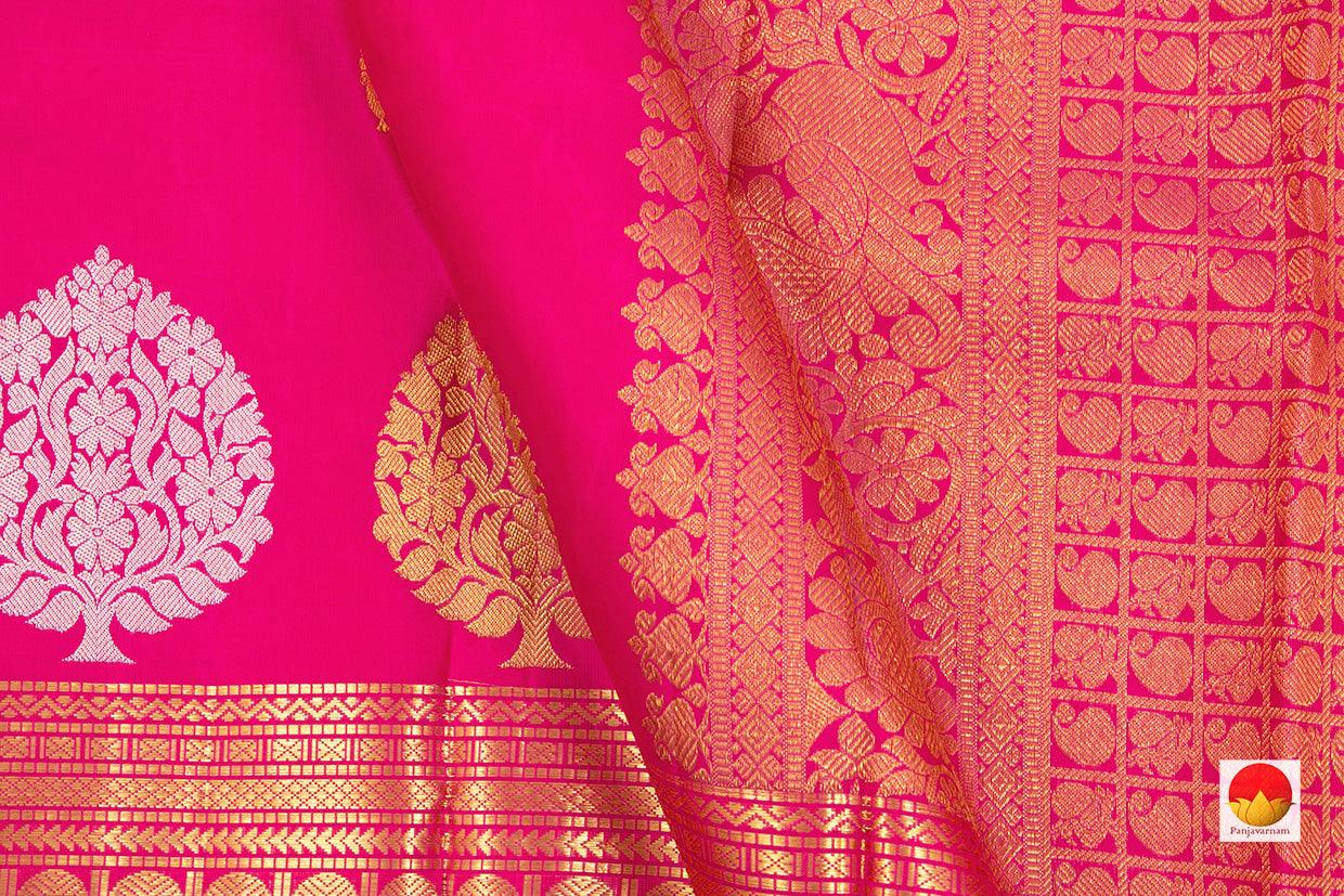 Kanchipuram Silk Saree - Handwoven Pure Silk - Pure Zari - PV NYC 211 - Silk Sari - Panjavarnam