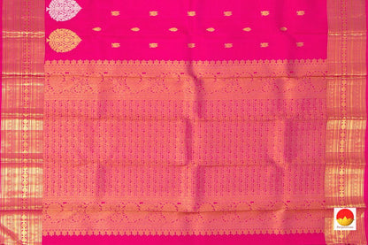 Kanchipuram Silk Saree - Handwoven Pure Silk - Pure Zari - PV NYC 211 - Silk Sari - Panjavarnam