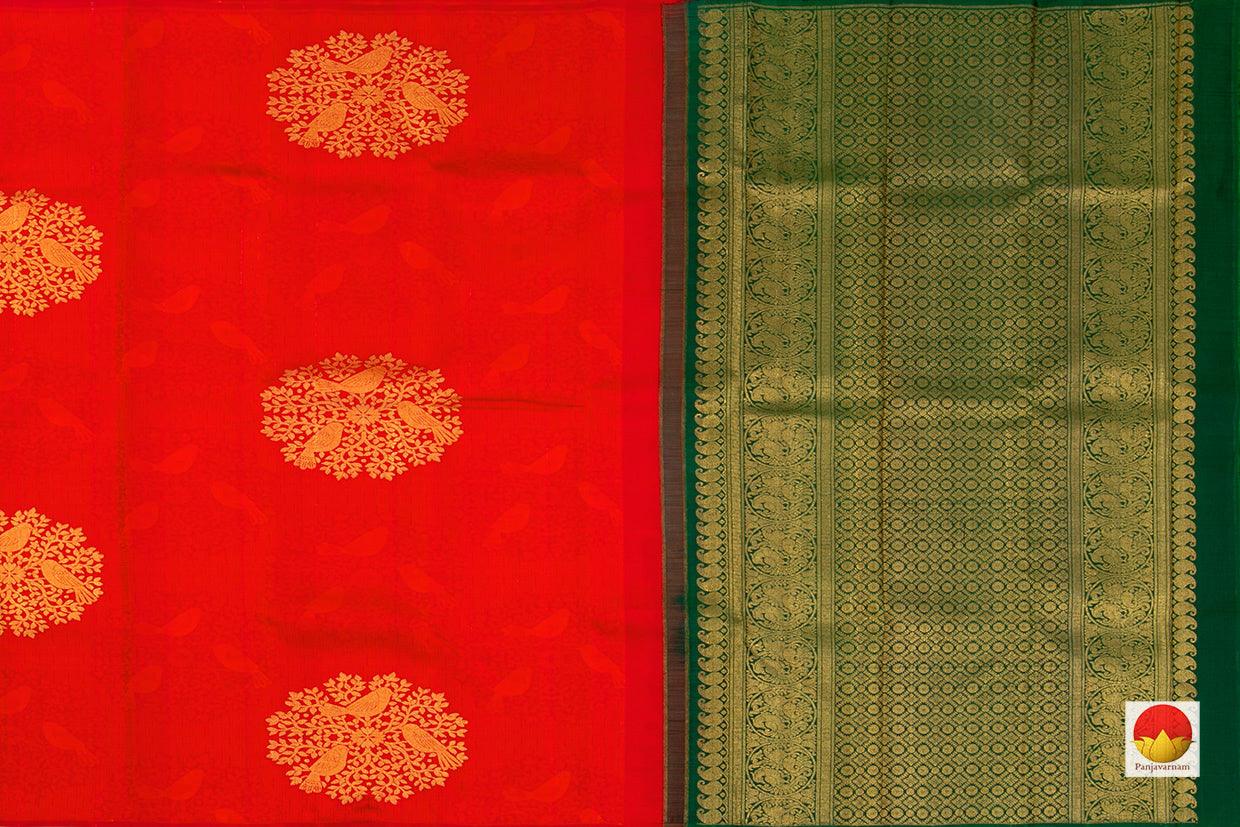 Kanchipuram Silk Saree - Handwoven Pure Silk - Pure Zari - PV NYC 214 - Silk Sari - Panjavarnam