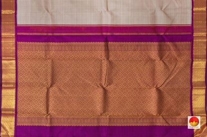 Kanchipuram Silk Saree - Handwoven Pure Silk - Pure Zari - PV NYC 217 - Silk Sari - Panjavarnam