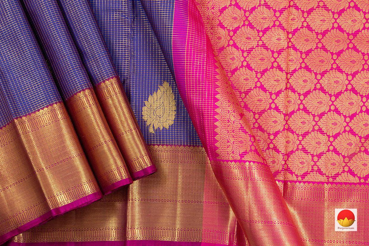 Kanchipuram Silk Saree - Handwoven Pure Silk - Pure Zari - PV NYC 219 - Silk Sari - Panjavarnam