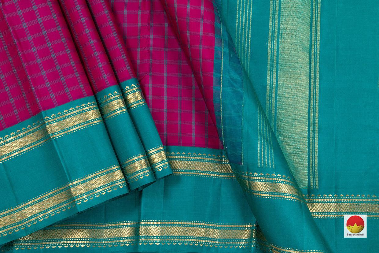 Kanchipuram Silk Saree - Handwoven Pure Silk - Pure Zari - PV NYC 221 - Silk Sari - Panjavarnam