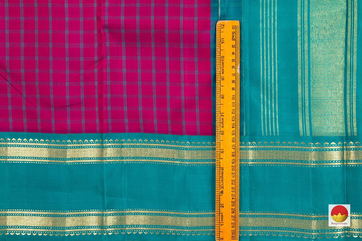 Kanchipuram Silk Saree - Handwoven Pure Silk - Pure Zari - PV NYC 221 - Silk Sari - Panjavarnam