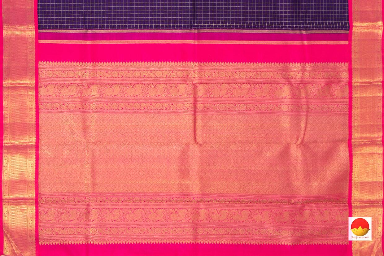 Kanchipuram Silk Saree - Handwoven Pure Silk - Pure Zari - PV NYC 222 - Silk Sari - Panjavarnam