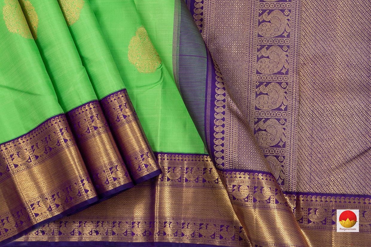 Kanchipuram Silk Saree - Handwoven Pure Silk - Pure Zari - PV NYC 224 - Silk Sari - Panjavarnam