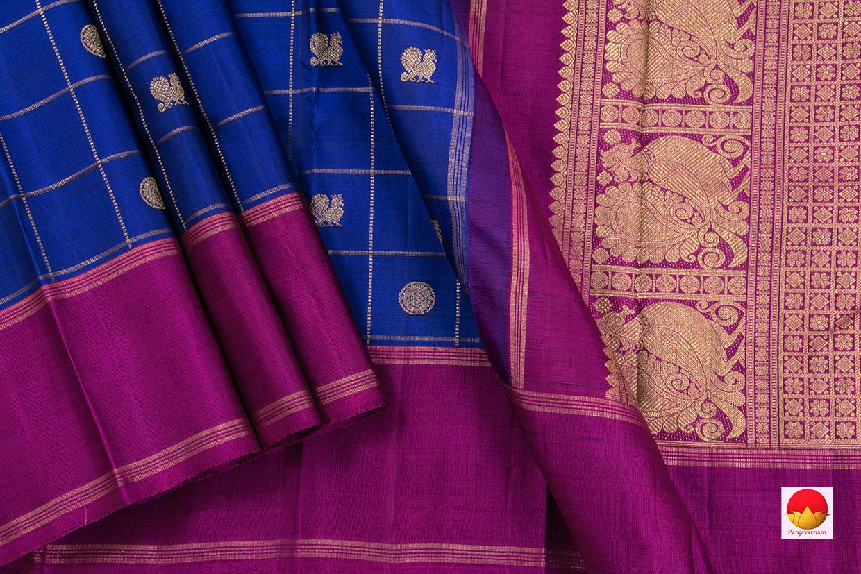 Kanchipuram Silk Saree - Handwoven Pure Silk - Pure Zari - PV NYC 225 - Silk Sari - Panjavarnam
