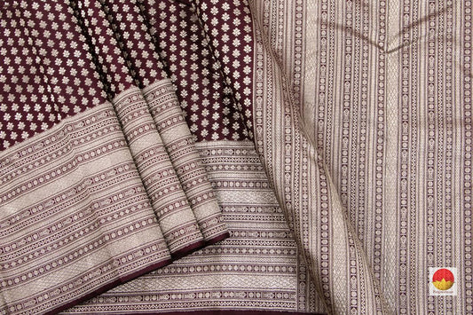 Kanchipuram Silk Saree - Handwoven Pure Silk - Pure Zari - PV NYC 23 - Silk Sari - Panjavarnam