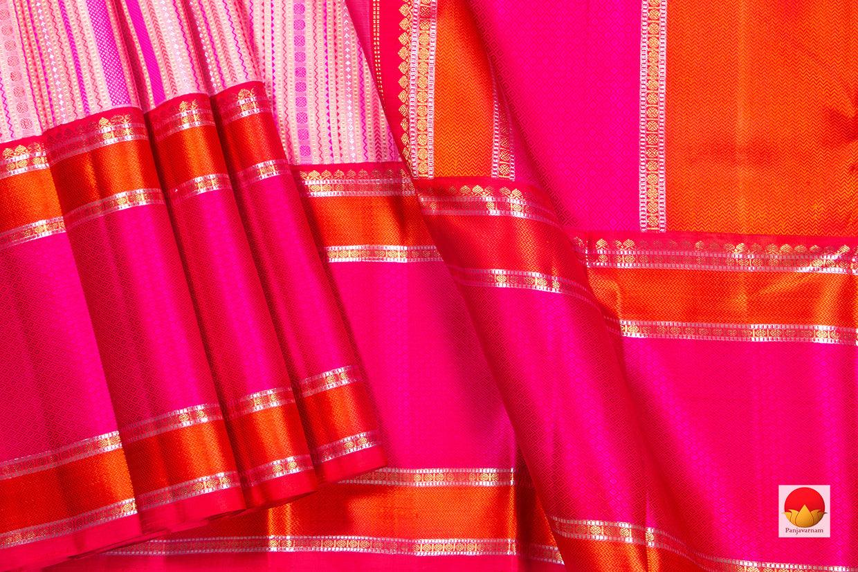 Kanchipuram Silk Saree - Handwoven Pure Silk - Pure Zari - PV NYC 231 - Apparel & Accessories - Panjavarnam