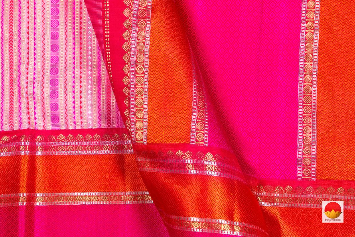 Kanchipuram Silk Saree - Handwoven Pure Silk - Pure Zari - PV NYC 231 - Apparel & Accessories - Panjavarnam