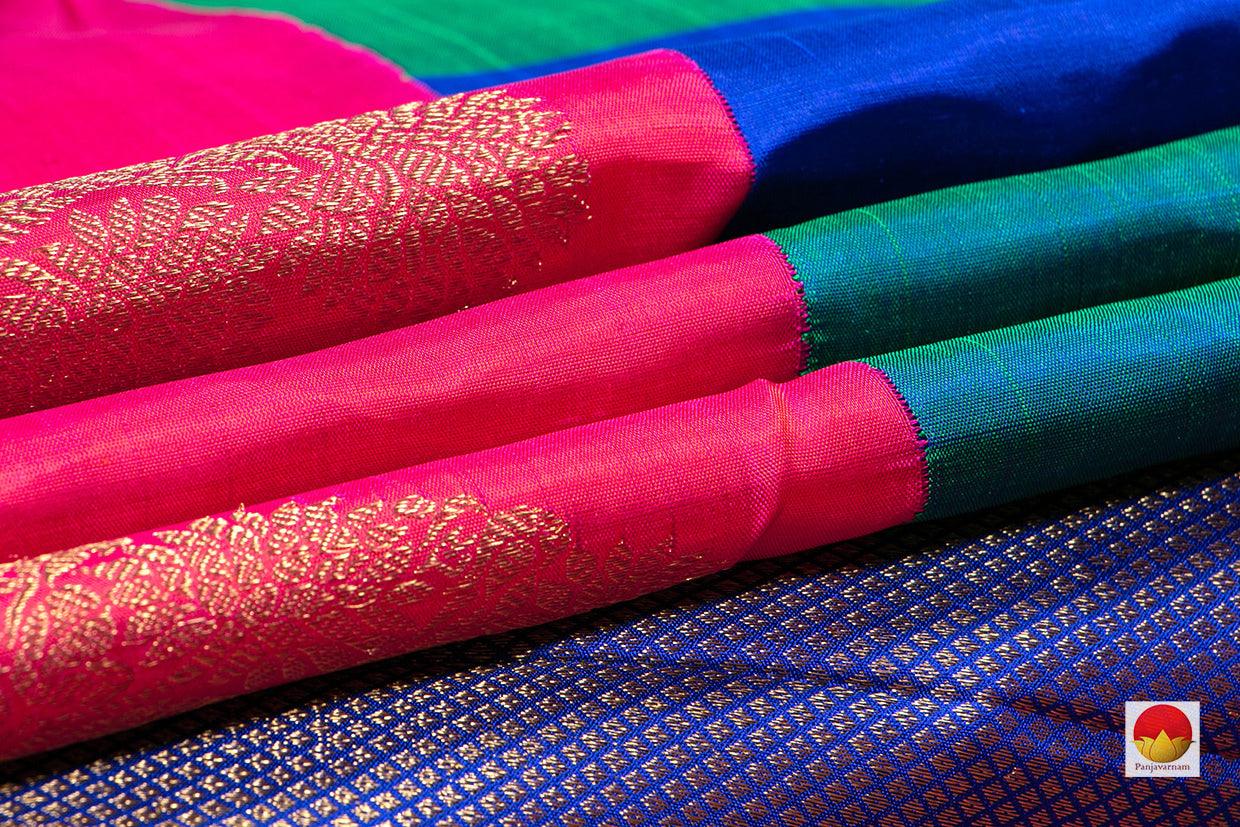 Kanchipuram Silk Saree - Handwoven Pure Silk - Pure Zari - PV NYC 239 - Silk Sari - Panjavarnam