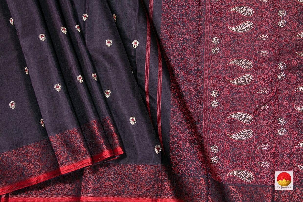 Kanchipuram Silk Saree - Handwoven Pure Silk - Pure Zari - PV NYC 245 - Silk Sari - Panjavarnam