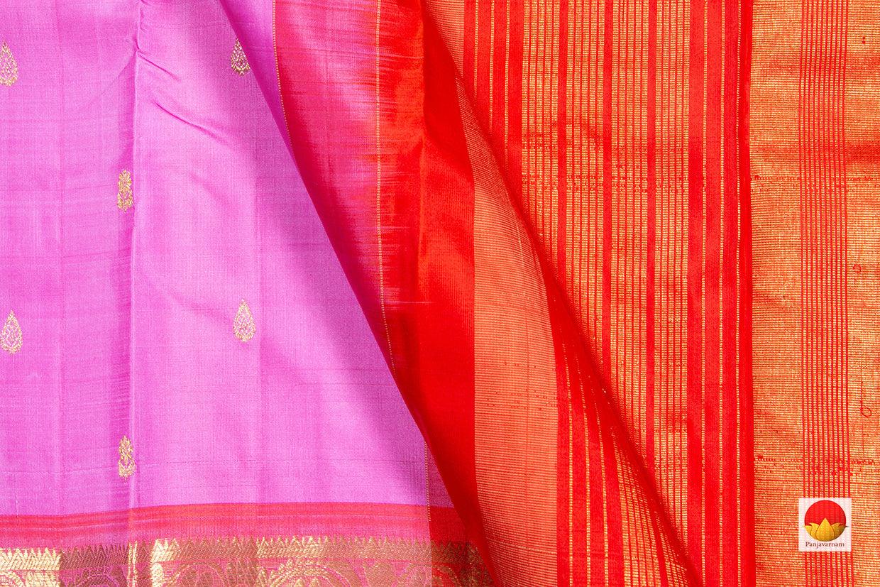 Kanchipuram Silk Saree - Handwoven Pure Silk - Pure Zari - PV NYC 248 - Silk Sari - Panjavarnam