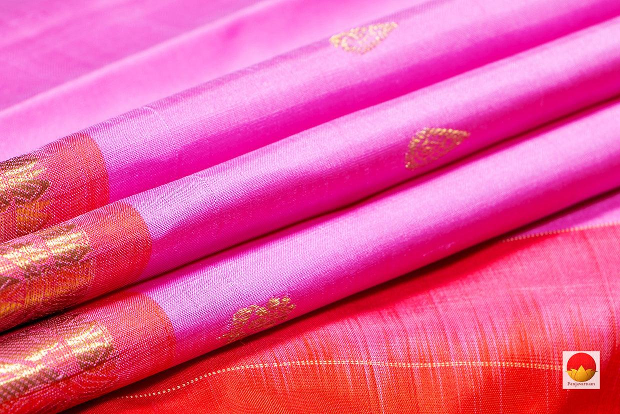 Kanchipuram Silk Saree - Handwoven Pure Silk - Pure Zari - PV NYC 248 - Silk Sari - Panjavarnam