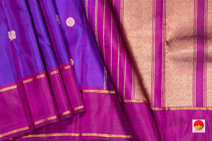 Kanchipuram Silk Saree - Handwoven Pure Silk - Pure Zari - PV NYC 250 - Silk Sari - Panjavarnam