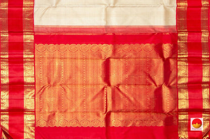 Kanchipuram Silk Saree - Handwoven Pure Silk - Pure Zari - PV NYC 256 - Silk Sari - Panjavarnam