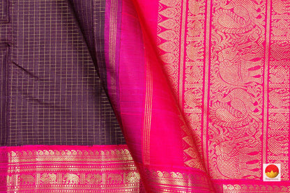 Kanchipuram Silk Saree - Handwoven Pure Silk - Pure Zari - PV NYC 263 - Silk Sari - Panjavarnam