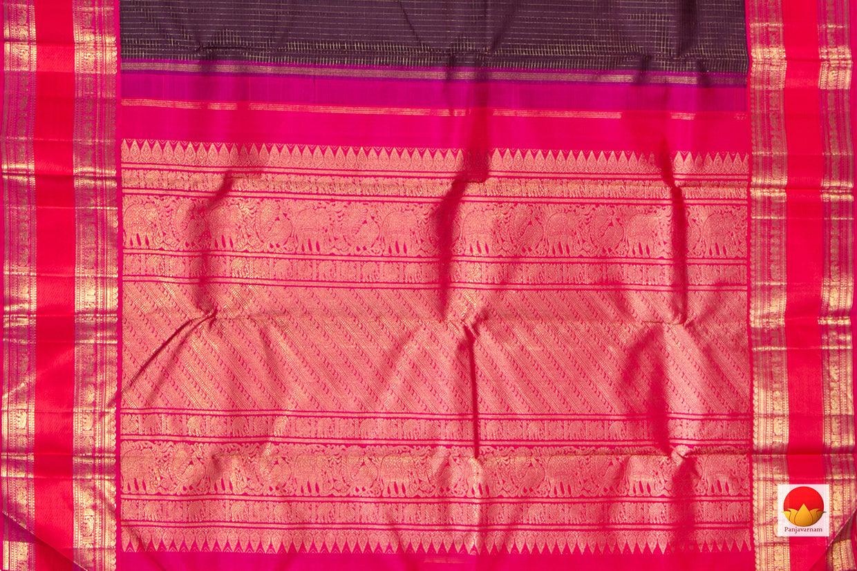 Kanchipuram Silk Saree - Handwoven Pure Silk - Pure Zari - PV NYC 263 - Silk Sari - Panjavarnam