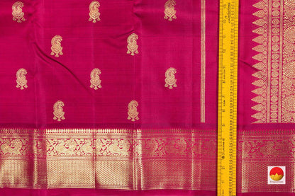 Kanchipuram Silk Saree - Handwoven Pure Silk - Pure Zari - PV NYC 264 - Silk Sari - Panjavarnam