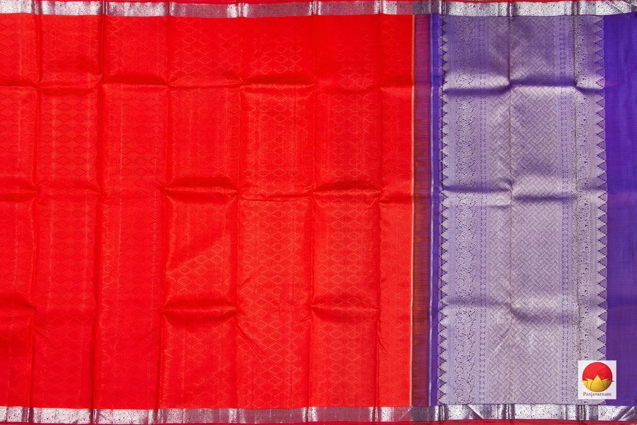 Kanchipuram Silk Saree - Handwoven Pure Silk - Pure Zari - PV NYC 266 - Silk Sari - Panjavarnam