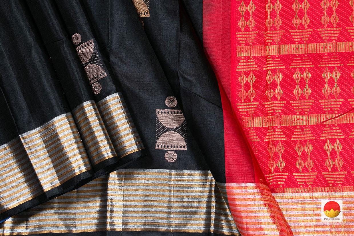 Kanchipuram Silk Saree - Handwoven Pure Silk - Pure Zari - PV NYC 267 - Silk Sari - Panjavarnam