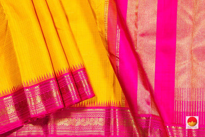 Kanchipuram Silk Saree - Handwoven Pure Silk - Pure Zari - PV NYC 272 - Silk Sari - Panjavarnam