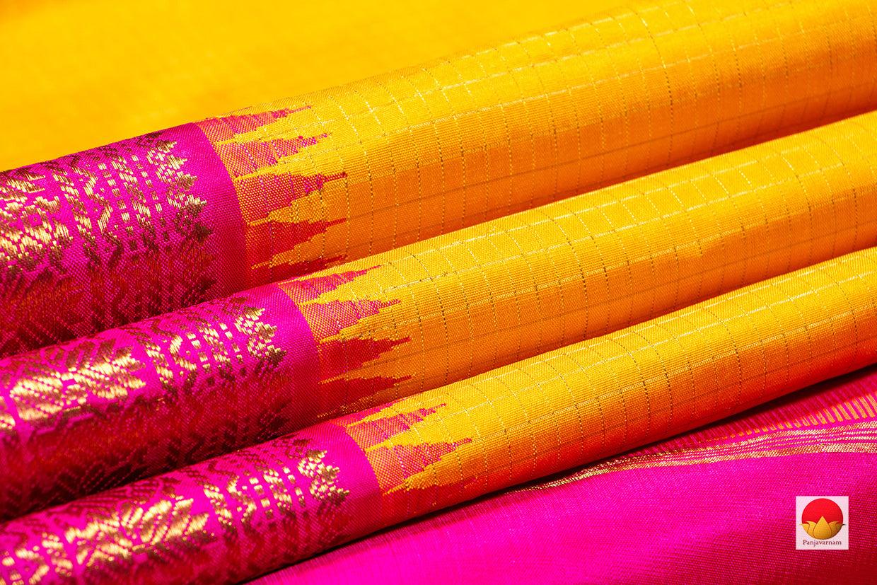Kanchipuram Silk Saree - Handwoven Pure Silk - Pure Zari - PV NYC 272 - Silk Sari - Panjavarnam