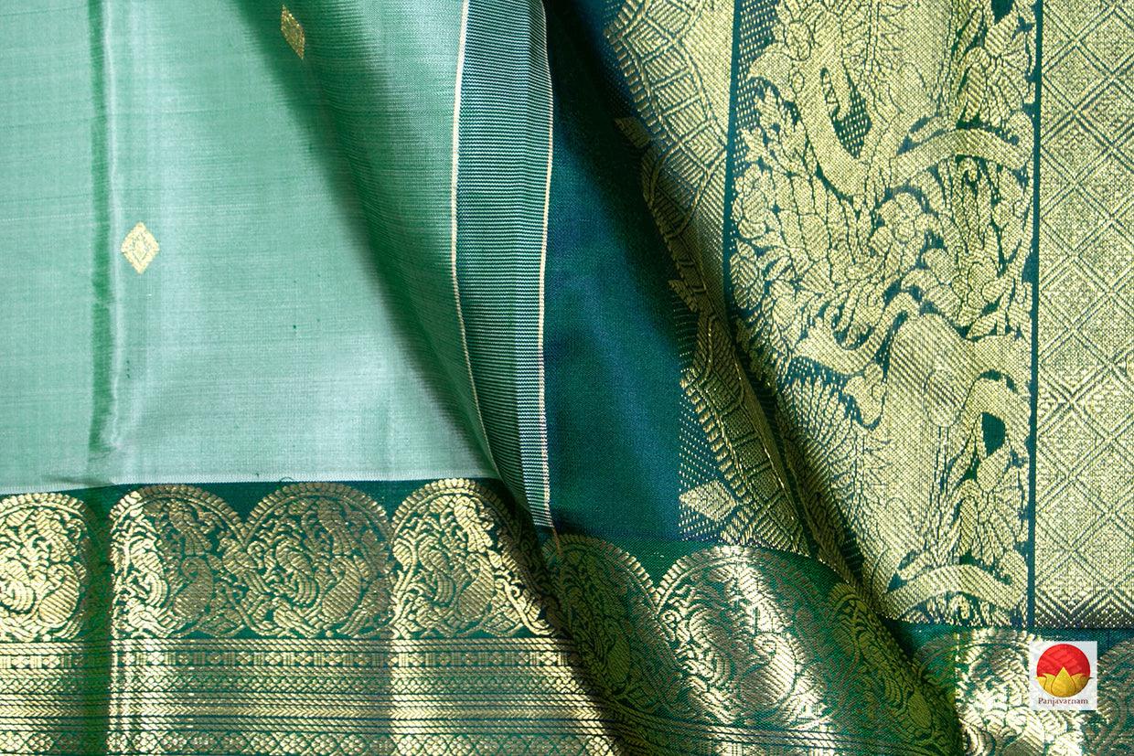 Kanchipuram Silk Saree - Handwoven Pure Silk - Pure Zari - PV NYC 284 - Silk Sari - Panjavarnam