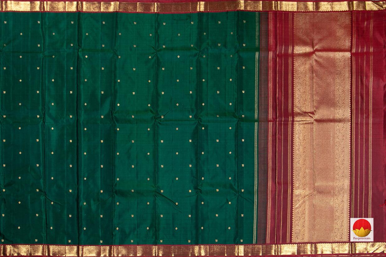 Kanchipuram Silk Saree - Handwoven Pure Silk - Pure Zari - PV NYC 292 - Silk Sari - Panjavarnam