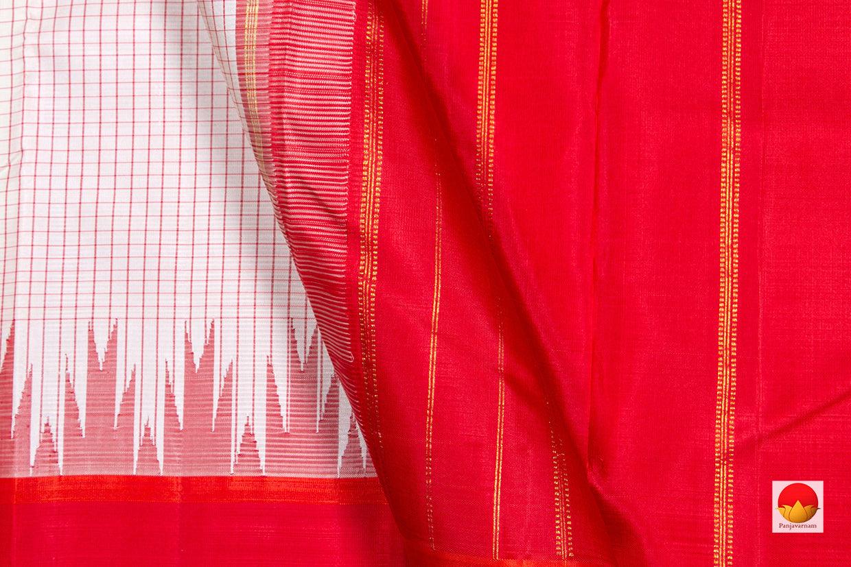 Kanchipuram Silk Saree - Handwoven Pure Silk - Pure Zari - PV NYC 299 - Silk Sari - Panjavarnam