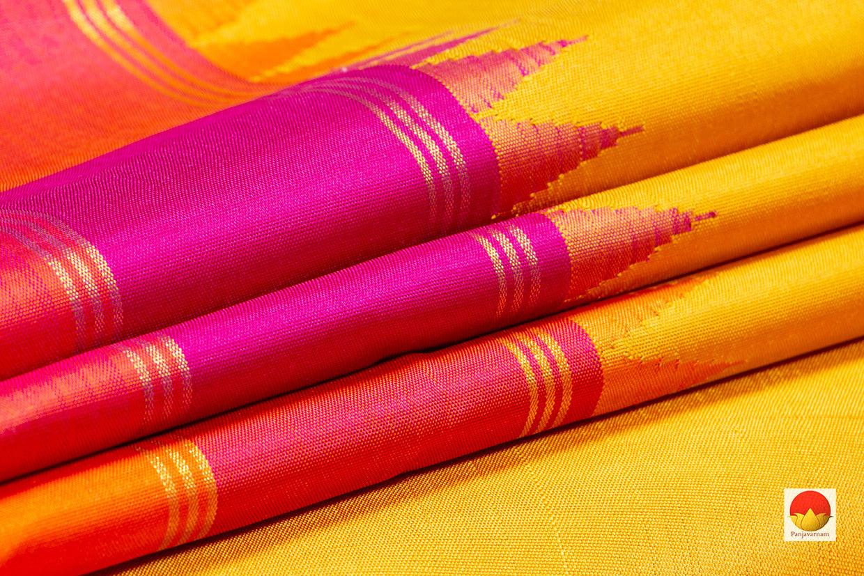 Kanchipuram Silk Saree - Handwoven Pure Silk - Pure Zari - PV NYC 302 - Silk Sari - Panjavarnam