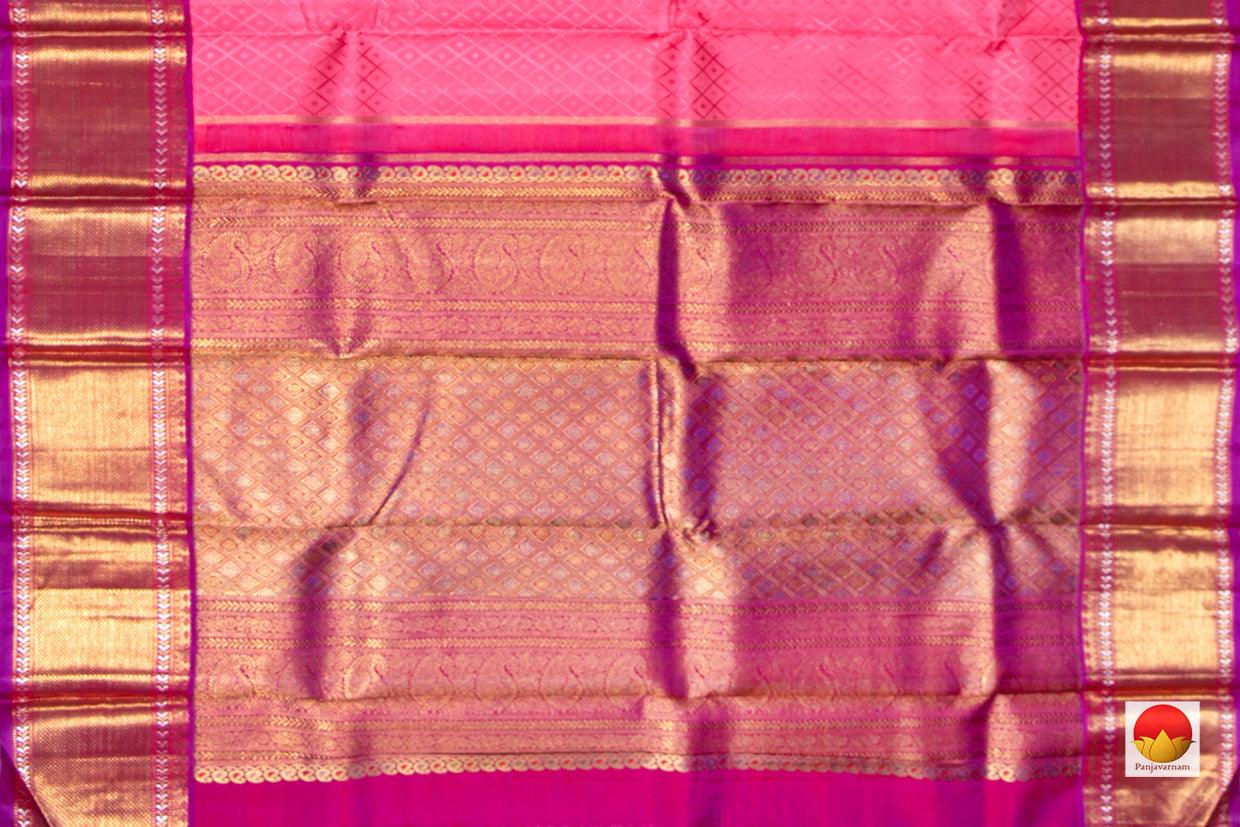 Kanchipuram Silk Saree - Handwoven Pure Silk - Pure Zari - PV NYC 303 - Silk Sari - Panjavarnam