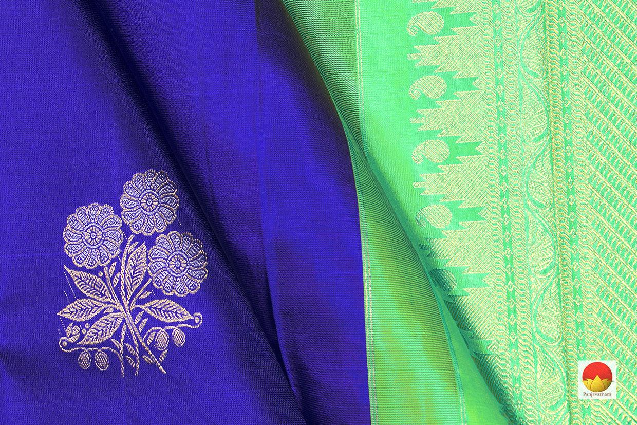 Kanchipuram Silk Saree - Handwoven Pure Silk - Pure Zari - PV NYC 310 - Silk Sari - Panjavarnam