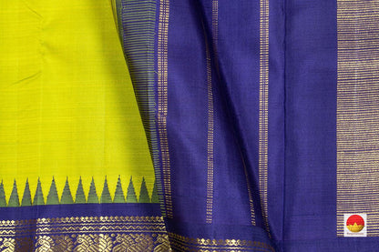 Kanchipuram Silk Saree - Handwoven Pure Silk - Pure Zari - PV NYC 311 - Silk Sari - Panjavarnam