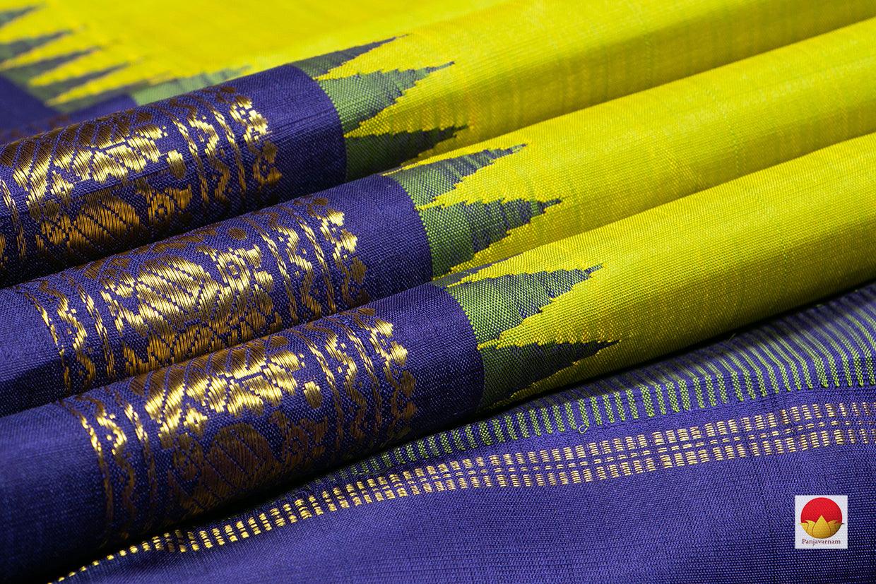 Kanchipuram Silk Saree - Handwoven Pure Silk - Pure Zari - PV NYC 311 - Silk Sari - Panjavarnam