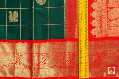 Kanchipuram Silk Saree - Handwoven Pure Silk - Pure Zari - PV NYC 317 - Silk Sari - Panjavarnam