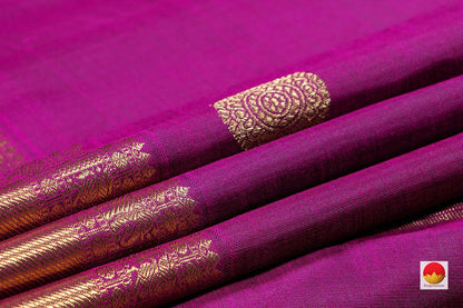 Kanchipuram Silk Saree - Handwoven Pure Silk - Pure Zari - PV NYC 328 - Silk Sari - Panjavarnam