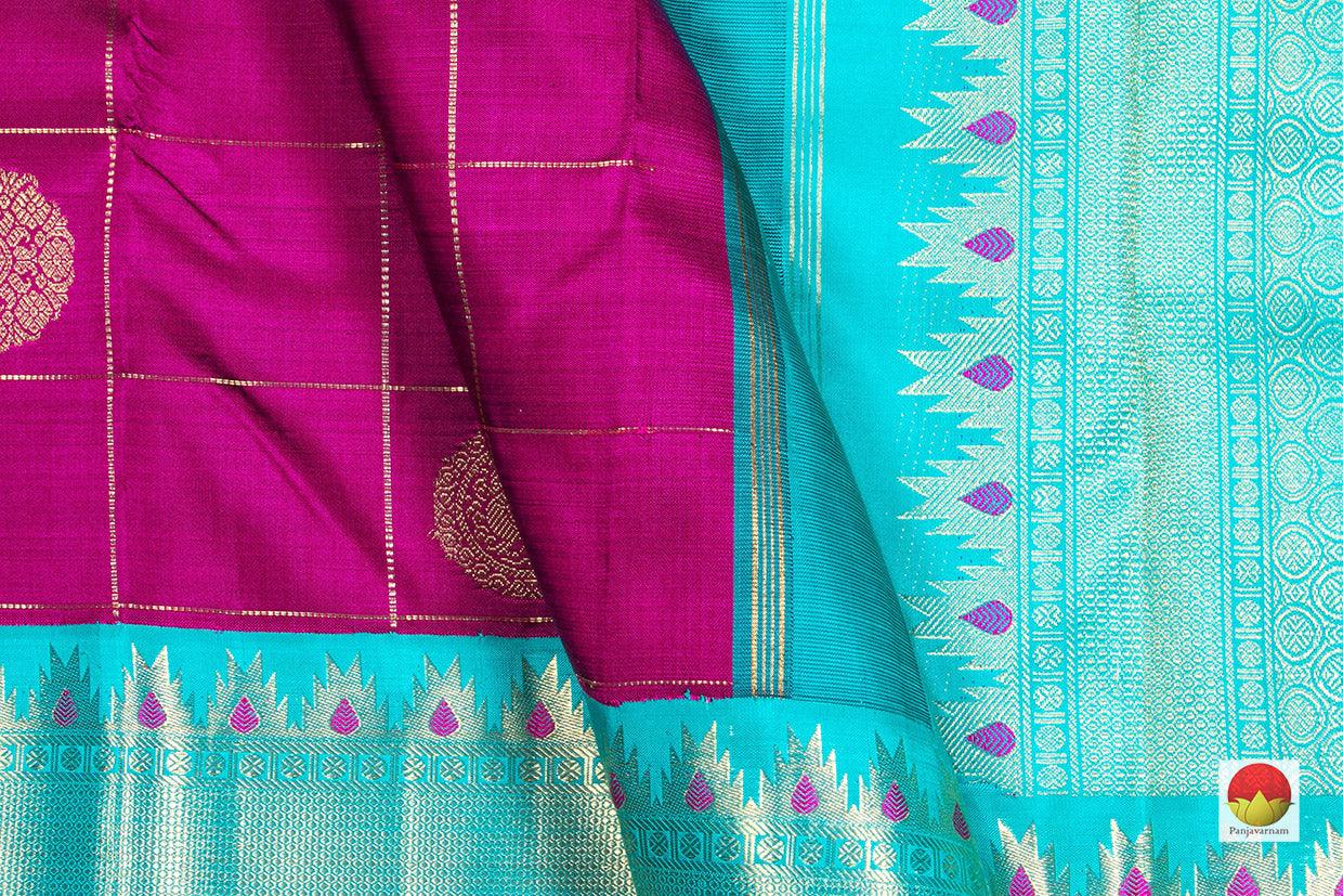Kanchipuram Silk Saree - Handwoven Pure Silk - Pure Zari - PV NYC 342 - Silk Sari - Panjavarnam
