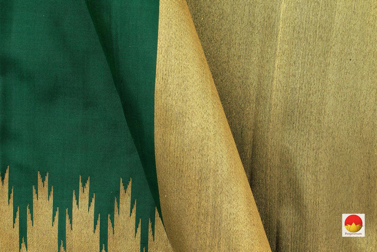 Kanchipuram Silk Saree - Handwoven Pure Silk - Pure Zari - PV NYC 352 - Silk Sari - Panjavarnam